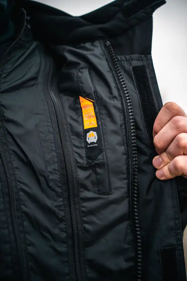 Richa Infinity 2 Pro MC-Jakke Svart/Grå/Rød 