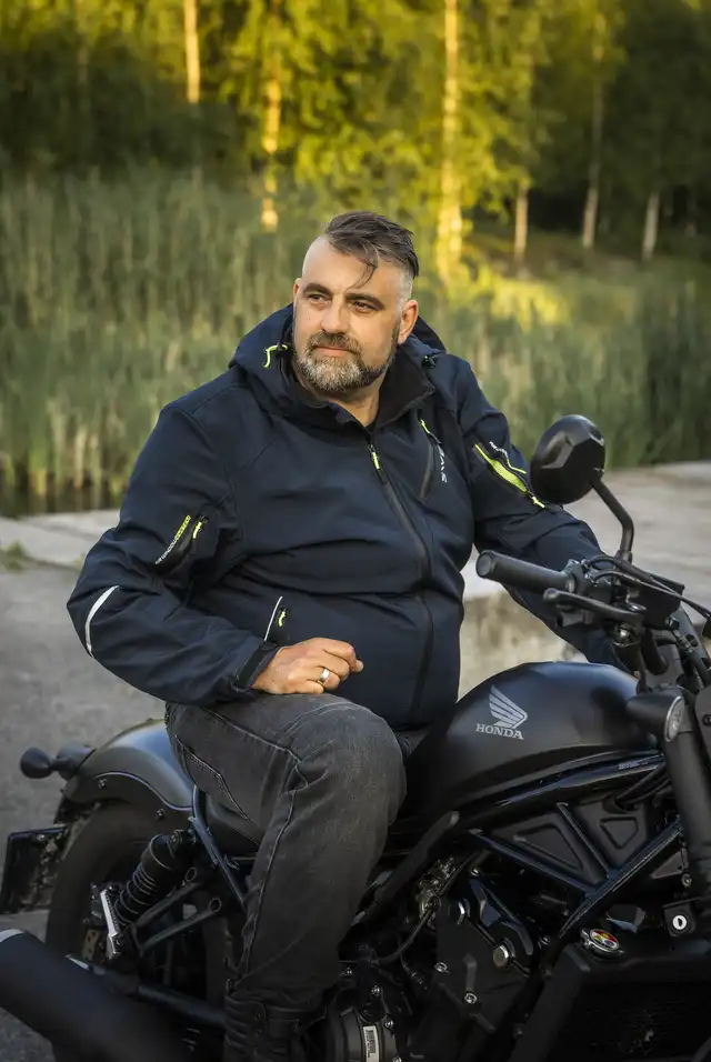 Sweep Breakout Softshell MC-Jakke Navy Blå 