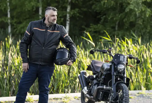 Bullfighter Tommy Skinnjakke Sva/Hvit/Ora 