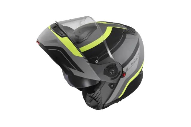 LS2 Åpningshjelm FF908 Strobe II Monza Svart/Gul 