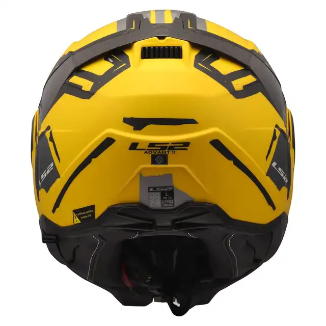LS2 Åpningshjelm FF910 Advant II Tape Svart/Gul 
