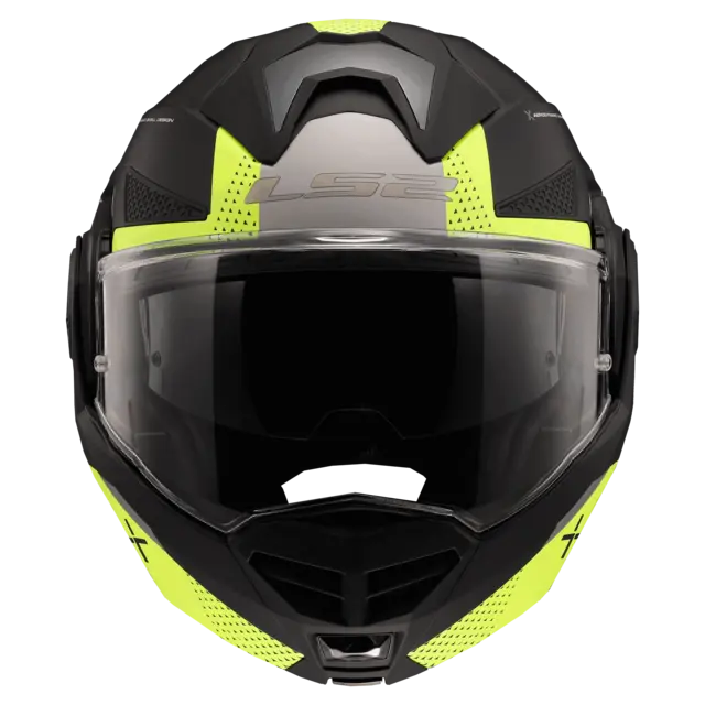 LS2 Åpningshjelm FF901 Advant X Oblivion Matt Svart/Gul 