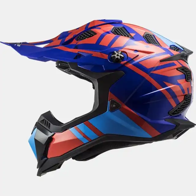 LS2 Crosshjelm MX700 Subverter Gammax Rød/Blå 