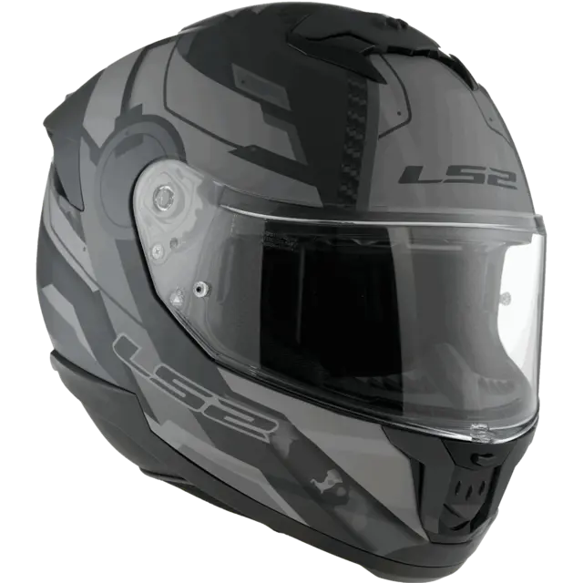 LS2 MC-Hjelm FF808 Stream II Matt Titanium Grå 
