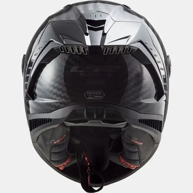 LS2 MC-Hjelm FF805 Thunder Carbon Racing FIM 