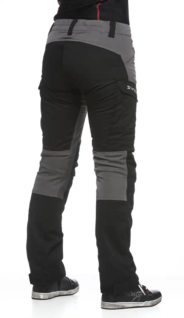 Sweep Chief Dame MC-Bukse Svart/Grå 