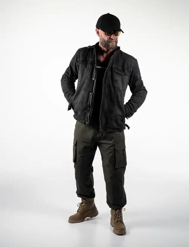 Bullfighter Clint Cargo MC-Jeans Millitær Grønn - L32 