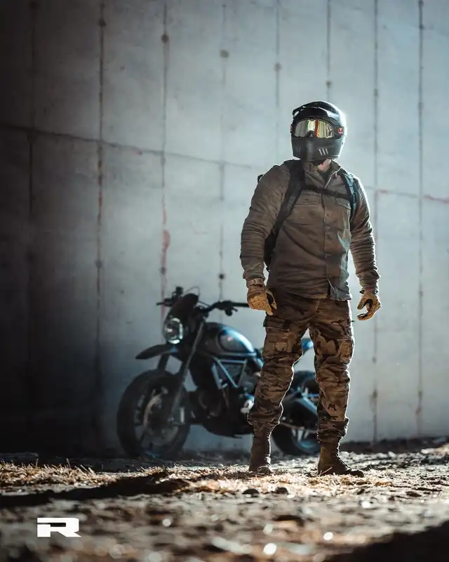 Richa Apache Kevlar MC-Jeans Grønn Camo Lengde: 34 