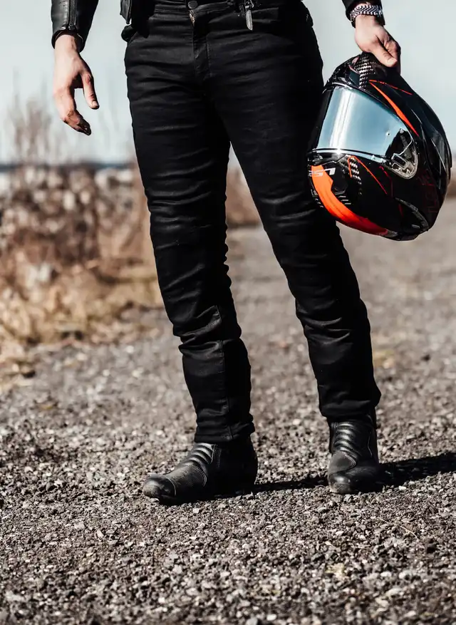 Richa Jegging Kevlar MC-Jeans Herre Svart Lengde: 30 