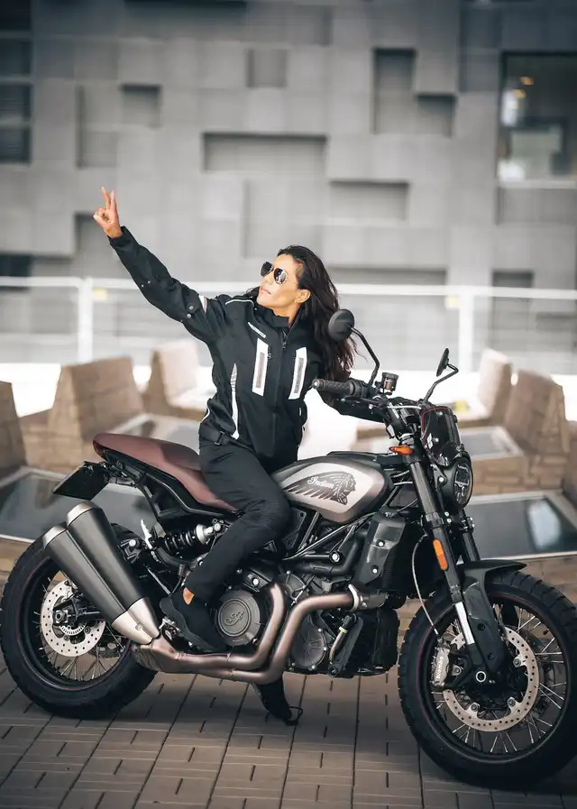 Bullfighter Action 3 Dame MC-Jakke Svart/Hvit 