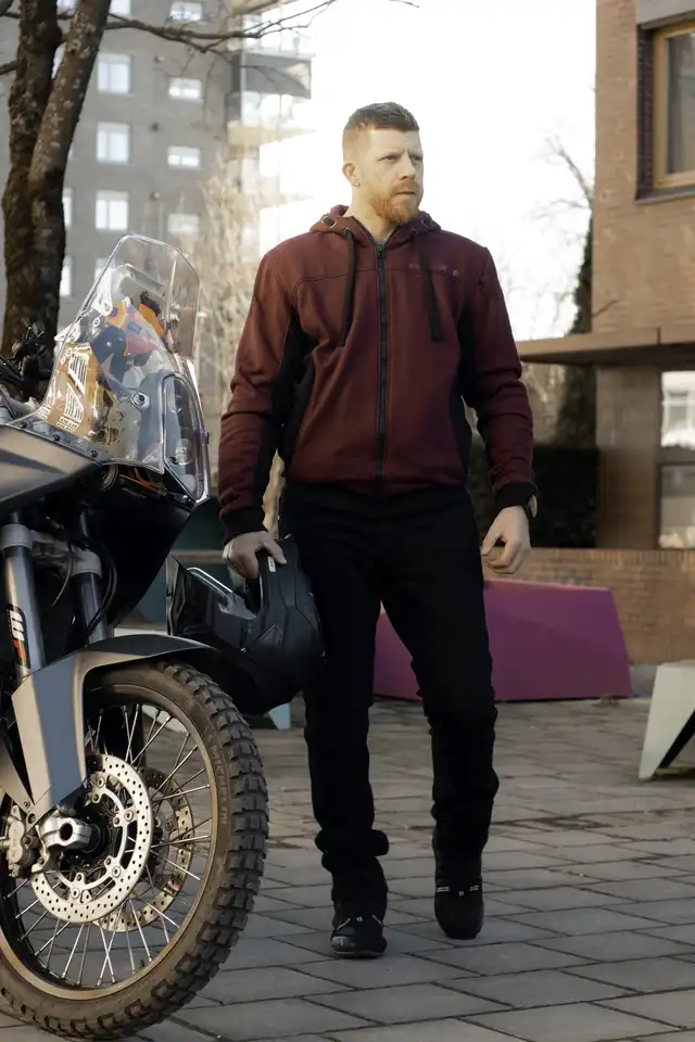 Bullfighter Atlas MC-Hoodie Burgunder 