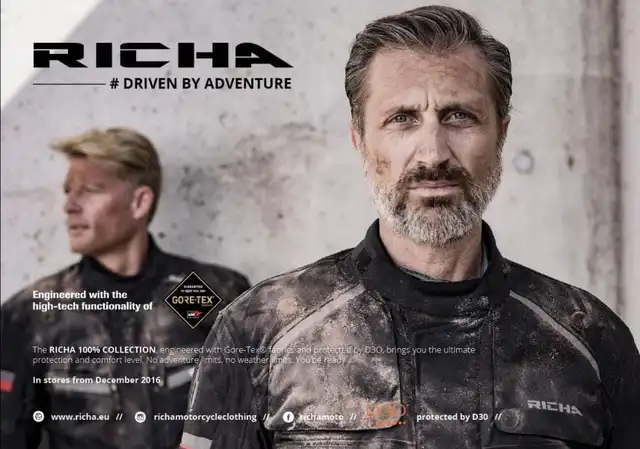 Richa Cyclone Gore-Tex MC-Jakke Svart/Gul 