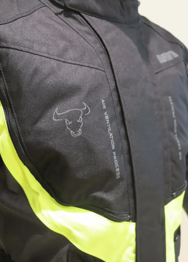 Bullfighter Journey Lang MC-Jakke Svart/Gre/Gul 