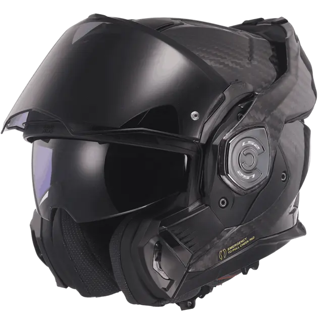 LS2 Åpningshjelm FF901 Advant X Gloss Carbon 