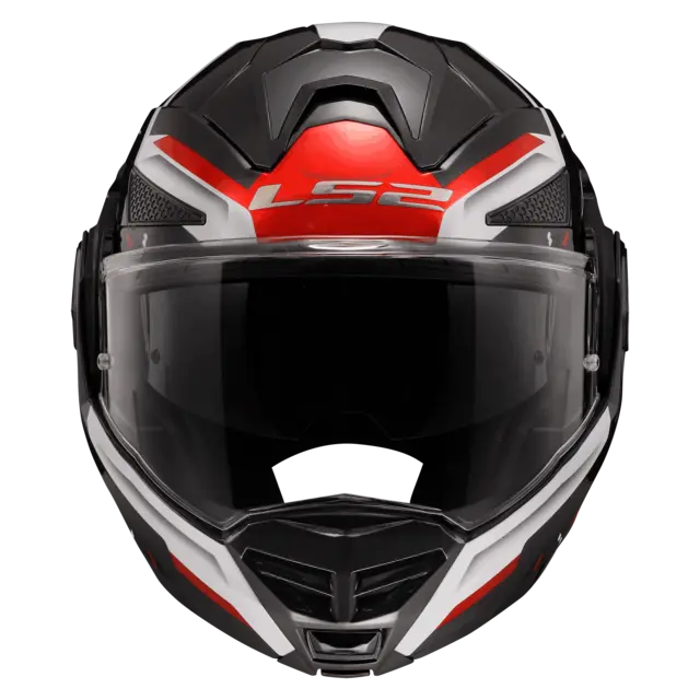 LS2 Åpningshjelm FF901 Advant X Spectrum Svart/Hvit/Rød 