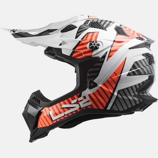 LS2 Crosshjelm MX700 Subverter Gloss hvit/Oransje 