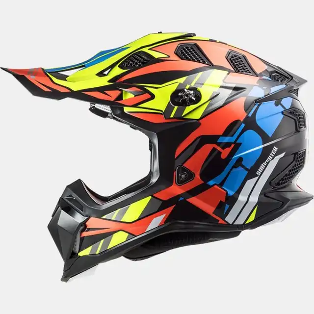 LS2 Crosshjelm MX700 Subverter Gloss Svart/Orang 