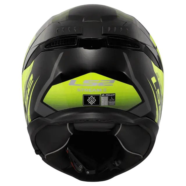 LS2 MC-Hjelm FF808 Stream II Svart/Gul 