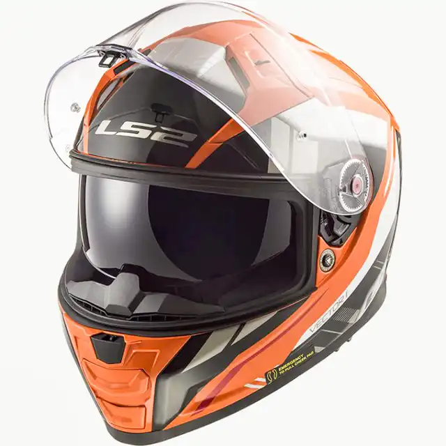 LS2 MC-Hjelm FF811 Vector II Stylus Svart/Oransje 