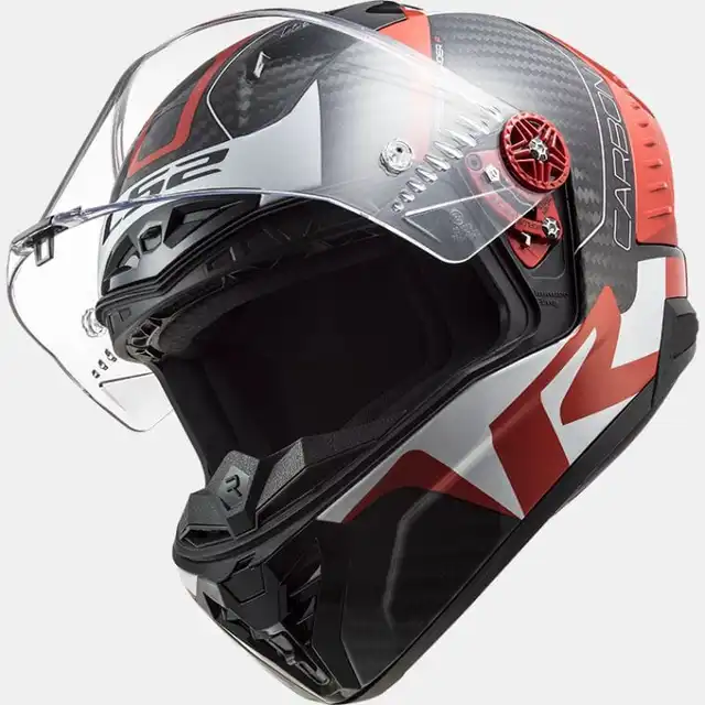 LS2 MC-Hjelm FF805 Thunder Racing Rød/Hvit 