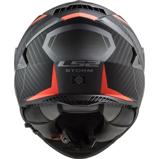 LS2 MC-Hjelm FF800 Storm II Racer Svart/Oransje 