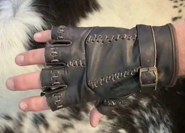 Fleinsopp skinnhansker Tor Fingerløs Brun 