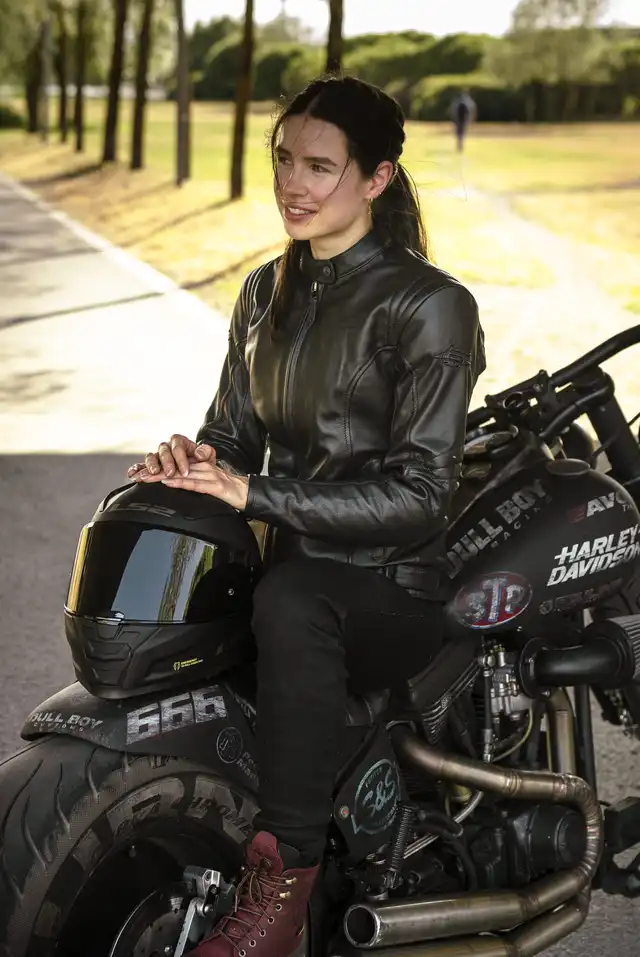 Richa Jegging Dame Kevlar MC-Jeans Svart Lengde: 32 