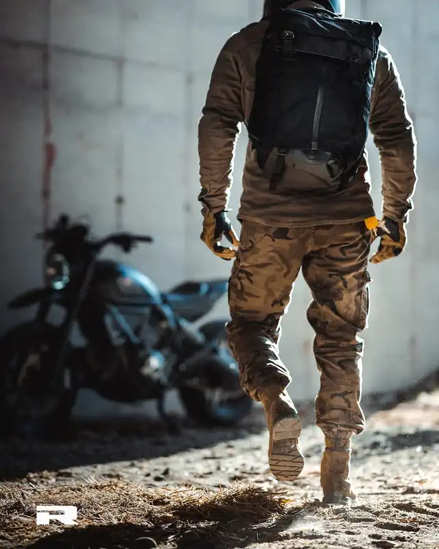 Richa Apache Kevlar MC-Jeans Grønn Camo Lengde: 34 