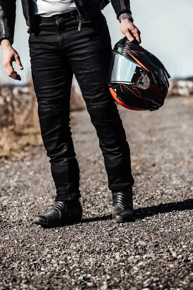 Richa Jegging Kevlar MC-Jeans Herre Svart Lengde: 30 