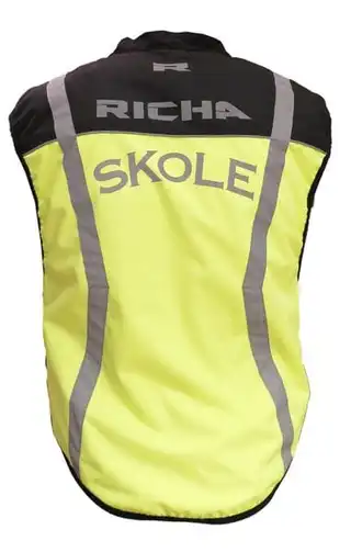 Richa Sleevless Jacket Fluo/Gul m/Skole 