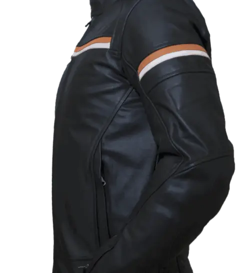 Bullfighter Tommy Skinnjakke Sva/Hvit/Ora 