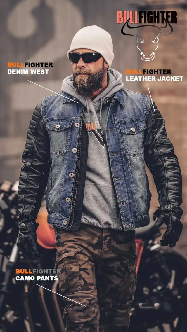 Bullfighter Café Cruiser Skinnjakke Svart 