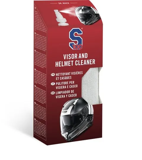 S100 Visor &amp; Helmet Cleaner Visir og hjelmrens med mikrofiber klut