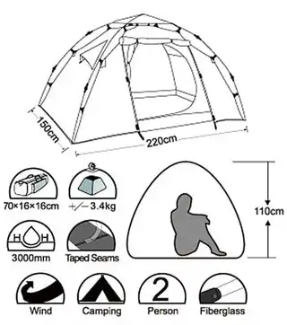 4Bikers MC-Telt Mini