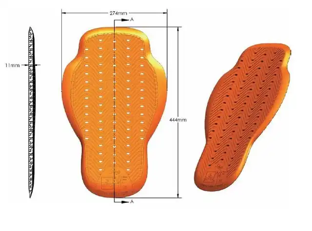 Richa D3O Viper Stealth Ryggskinne Level 2 
