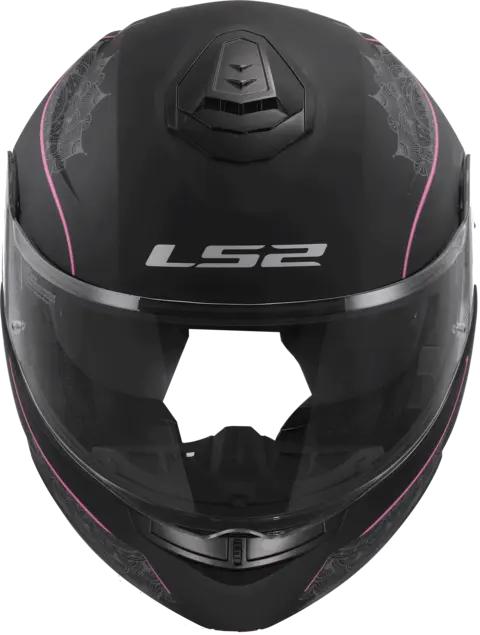 LS2 Åpningshjelm FF908 Strobe II Lux Svart/Rosa