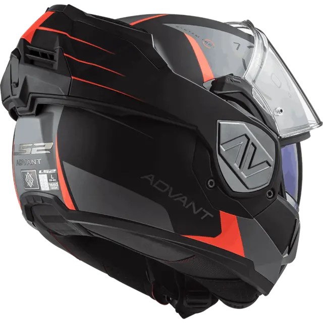 LS2 Åpningshjelm FF906 Advant Codex Svart Titanium 