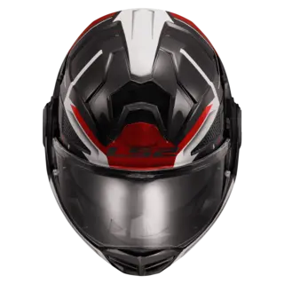 LS2 Åpningshjelm FF901 Advant X Spectrum Svart/Hvit/Rød