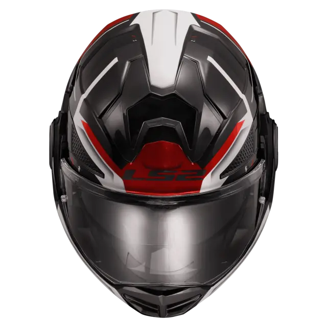 LS2 Åpningshjelm FF901 Advant X Spectrum Svart/Hvit/Rød 