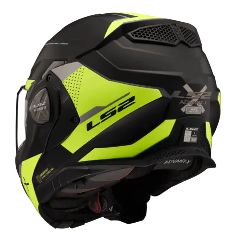 LS2 Åpningshjelm FF901 Advant X Oblivion Matt Svart/Gul