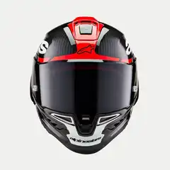 Alpinestars MC-Hjelm Supertech R10 ELEMENT Svart/Car/Fluo Rød