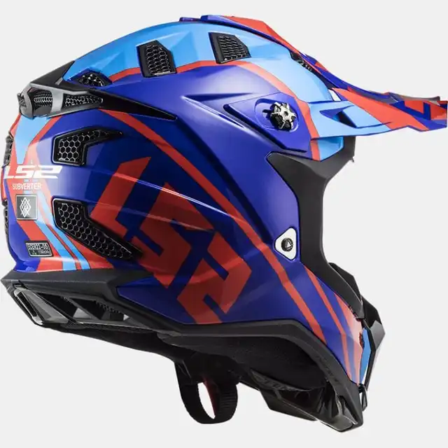 LS2 Crosshjelm MX700 Subverter Gammax Rød/Blå 