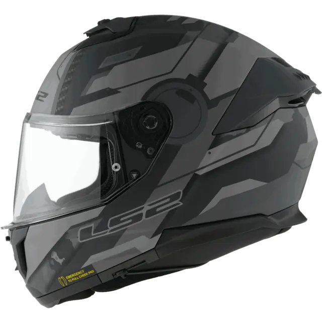 LS2 MC-Hjelm FF808 Stream II Matt Titanium Grå 