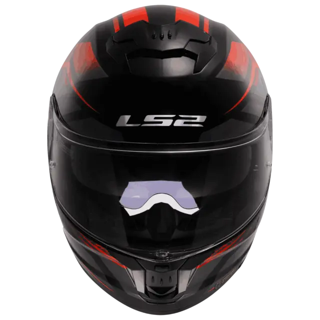 LS2 MC-Hjelm FF808 Stream II Svart/Rød 