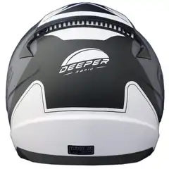 LS2 MC-Hjelm FF353 Rapid II Deeper Hvit/Svart/Grå