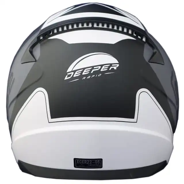 LS2 MC-Hjelm FF353 Rapid II Deeper Hvit/Svart/Grå 