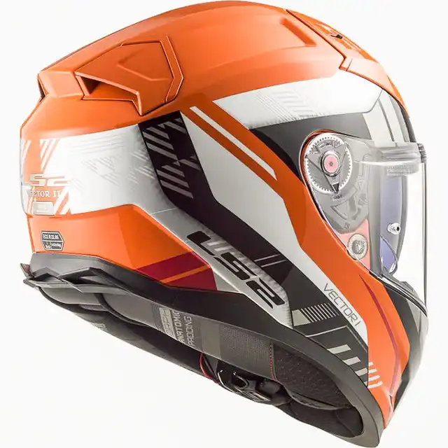 LS2 MC-Hjelm FF811 Vector II Stylus Svart/Oransje 