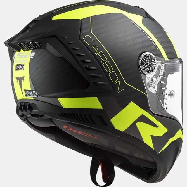 LS2 MC-Hjelm FF805 Thunder Racing Hi-Vis/Gul 