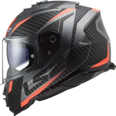 LS2 MC-Hjelm FF800 Storm II Racer Svart/Oransje