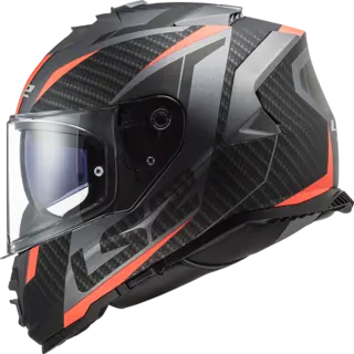 LS2 MC-Hjelm FF800 Storm II Racer Svart/Oransje